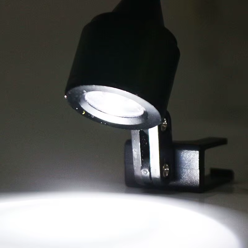 Lampe frontale 5W avec clip pour lunettes, projecteur LED professionnel pour loupe, lupas, jumelles,