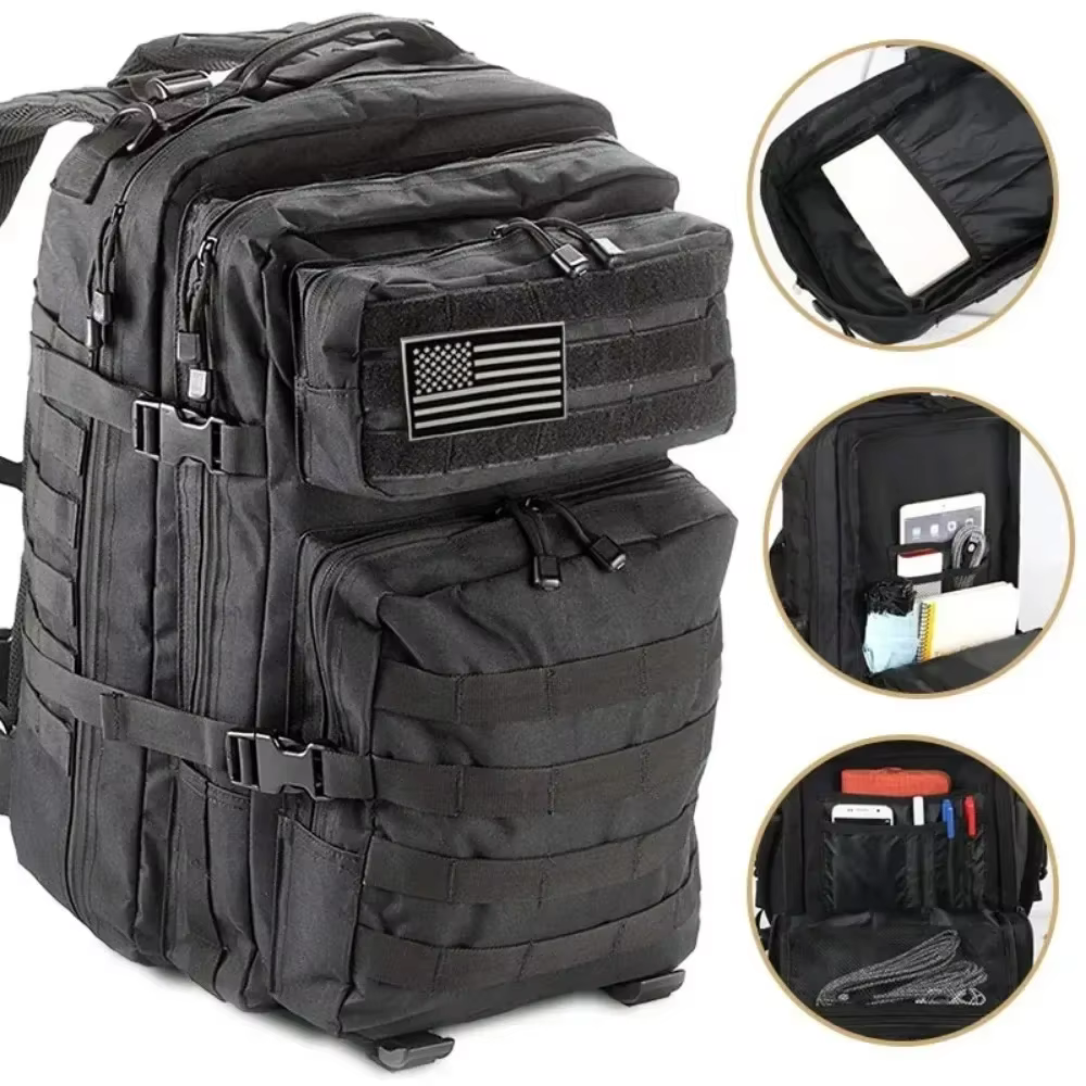 60L armée militaire tactique sac à dos hommes voyage grande capacité sacs à dos hommes étanche Sport