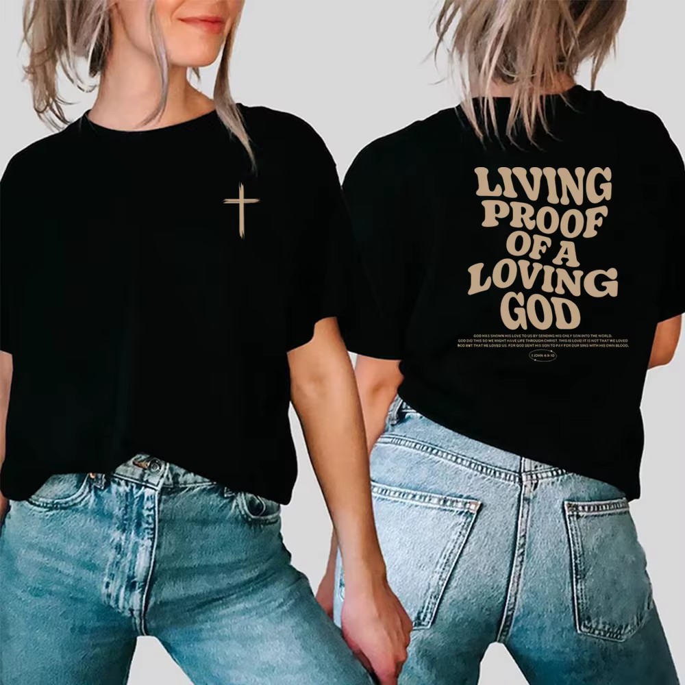 T-Shirt chrétien esthétique, vêtements chrétiens, marron, jésus, tendance, Streetwear, chemises vers
