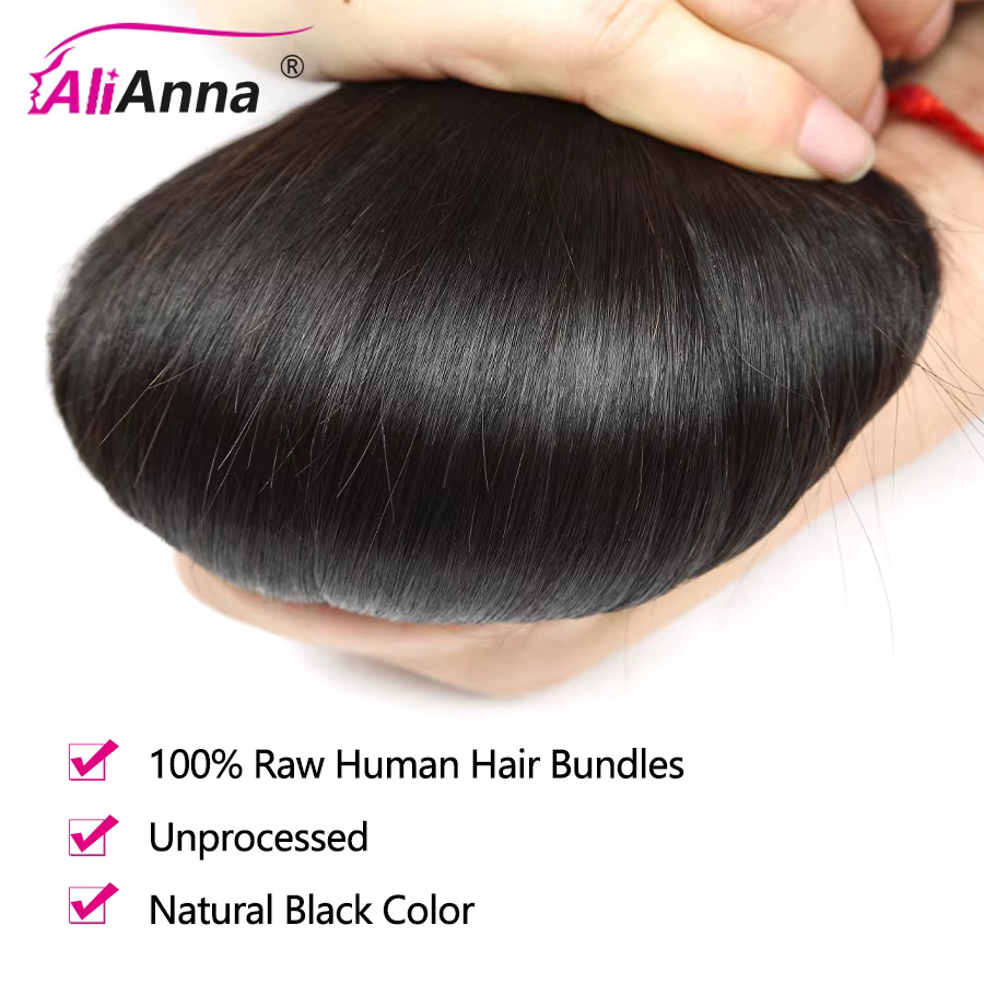 Mèches naturelles brutes vietnamiennes Super Double tirage, Extensions de cheveux lisses non traités