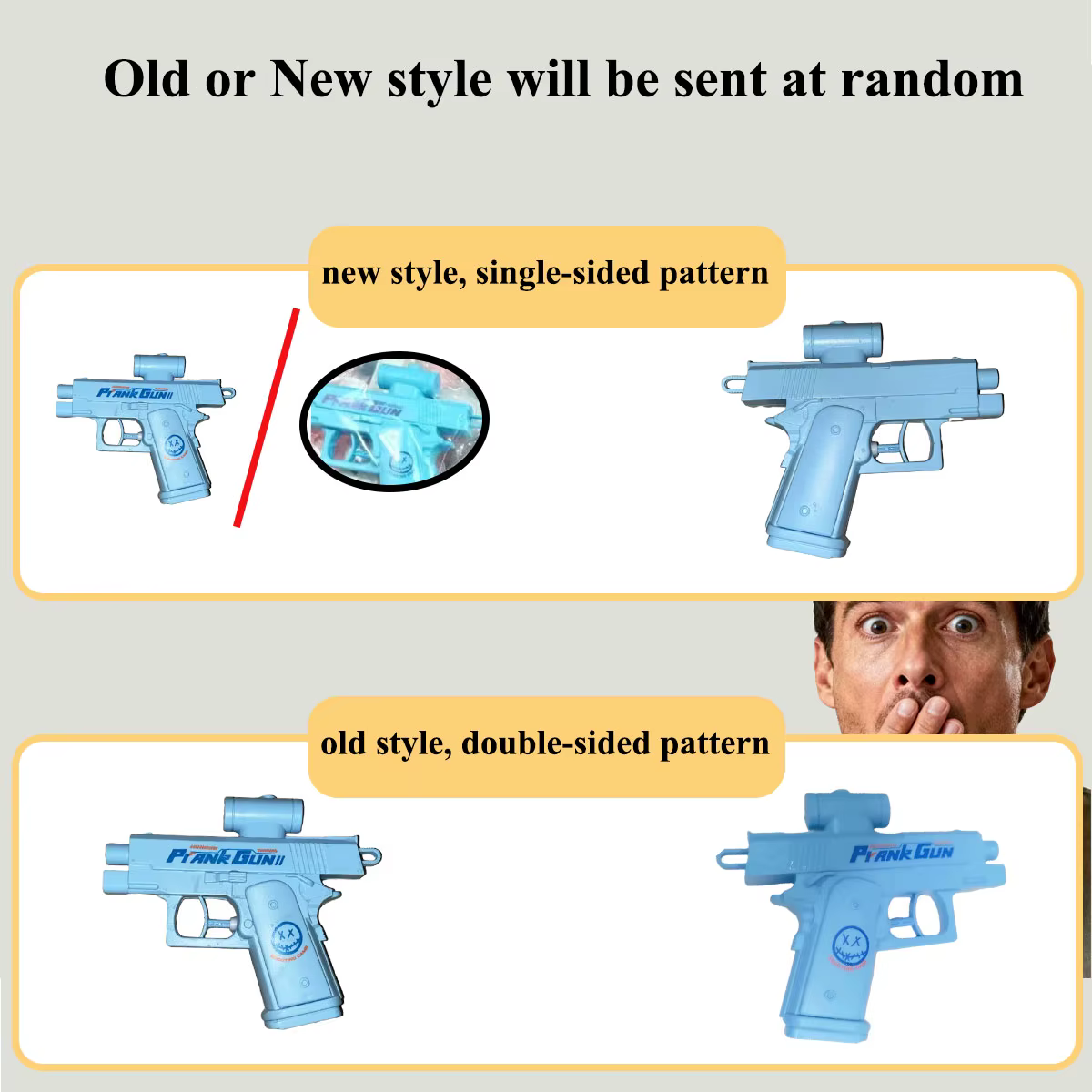 Pistolet à eau bidirectionnel, jouet de farce, anti-Stress, petit jeu de pistolet, extérieur et inté