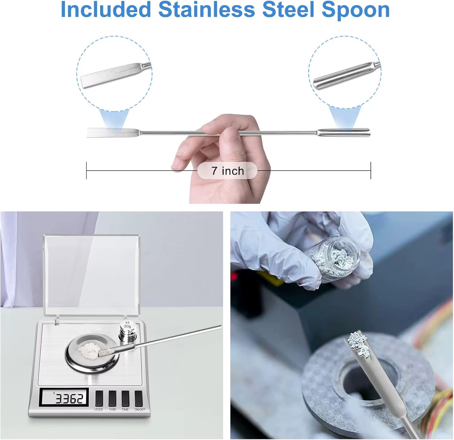 Balance milligramme, balance milligramme numérique 50g/0.001g avec poids d'étalonnage bijoux et bala