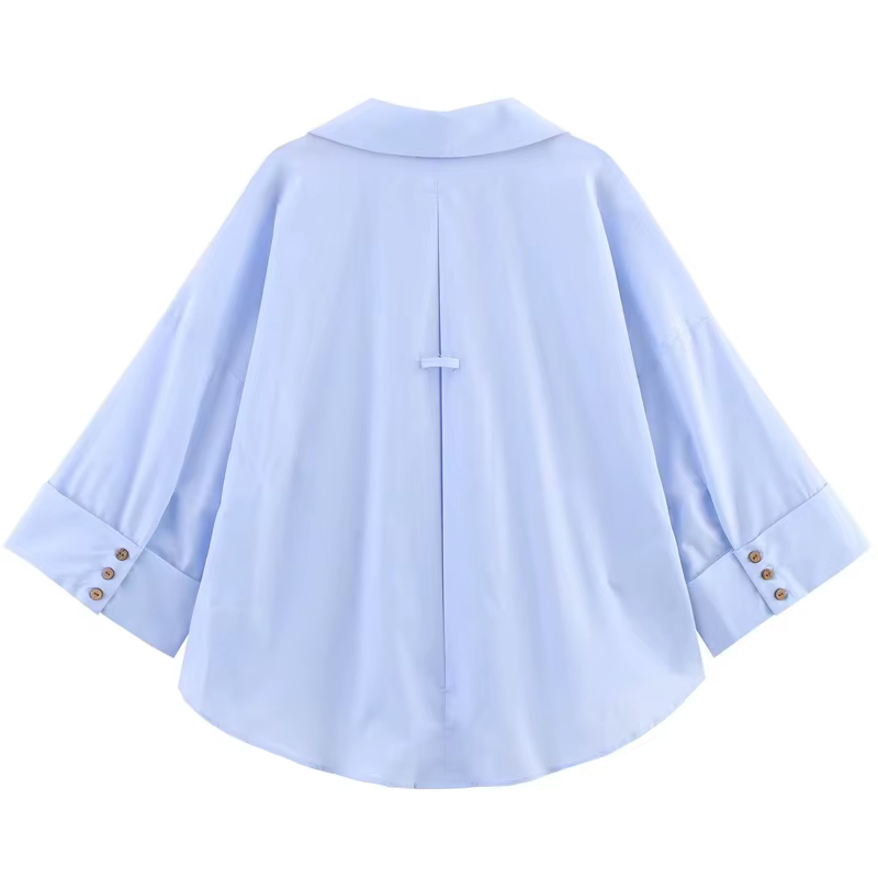 HXAO 2025 chemise femme été culture chemises et chemisiers surdimensionnés blanc bleu Rose marron ch