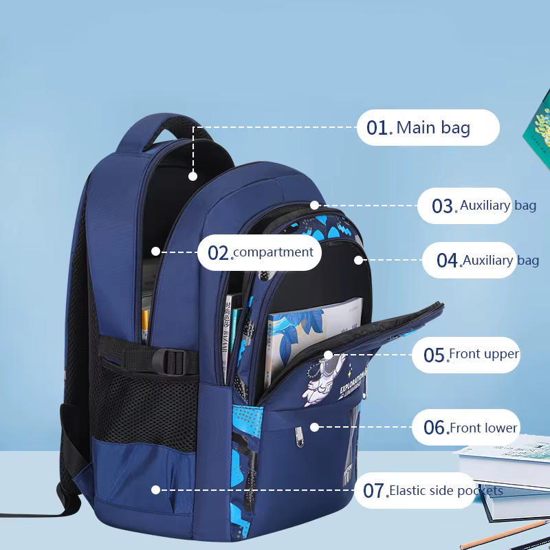 Sac à dos pour enfants sacs d'école pour enfants pour garçons astronaute école sac à dos étanche sac