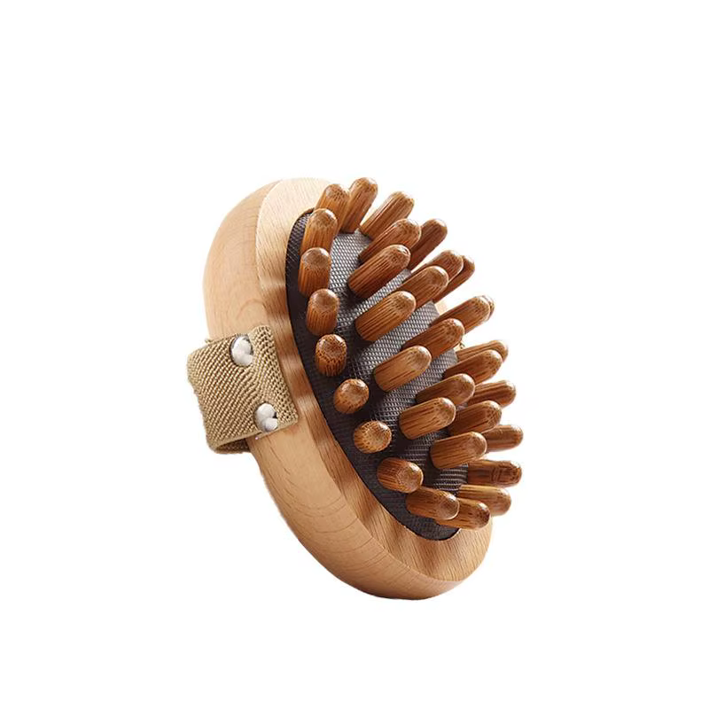 Brosses de massage brunes pour le corps, pour les méridiens, pour la maison et le salon de beauté〔DD