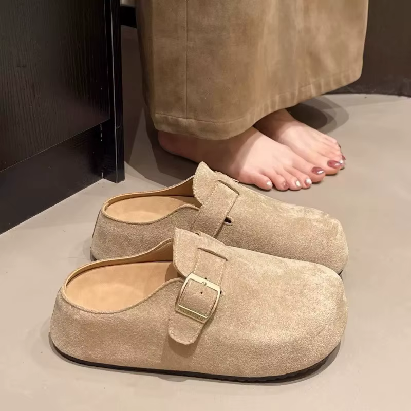 Chaussures classiques fermées pour hommes et femmes, style vintage, mules, pantoufles tendance, demi