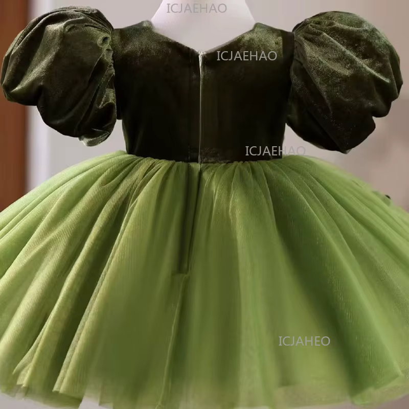 Robe de princesse TutuKids pour enfants, nouvelle jupe à manches bouffantes, robe de soirée élégante