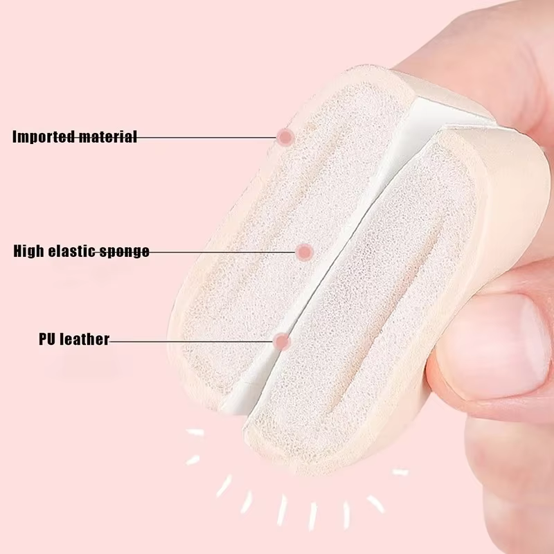 Éponge de maquillage ronde et carrée en forme de Triangle, bouffante de poudre sèche et humide, doub