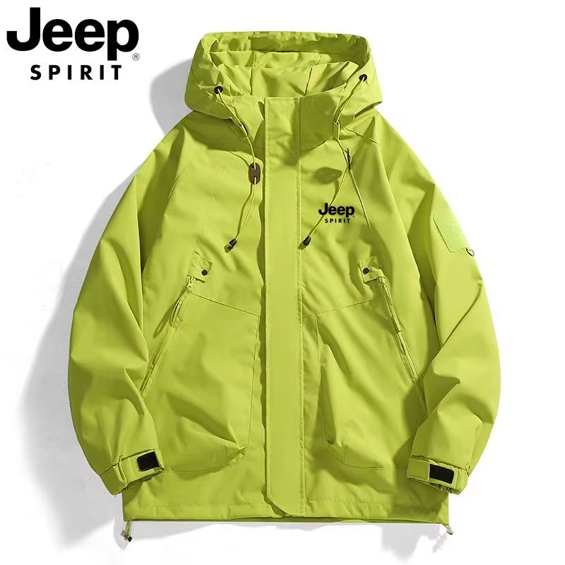 Veste coupe-vent JEEP pour hommes et femmes, nouveau style printemps/automne 2026, coupe-vent à capu