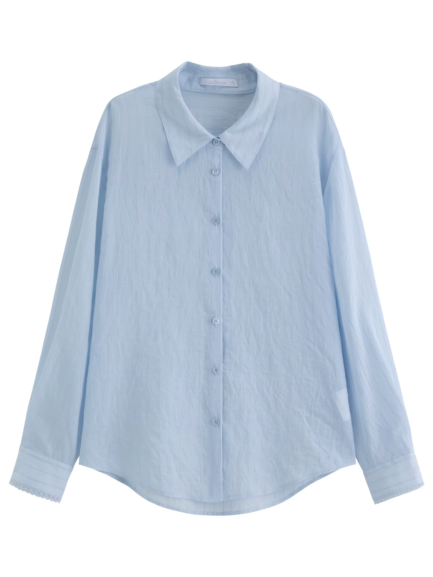 DUSHU 2026 – Nouvelle chemise d'été pour femme avec dentelle, protection solaire, légère, à manches