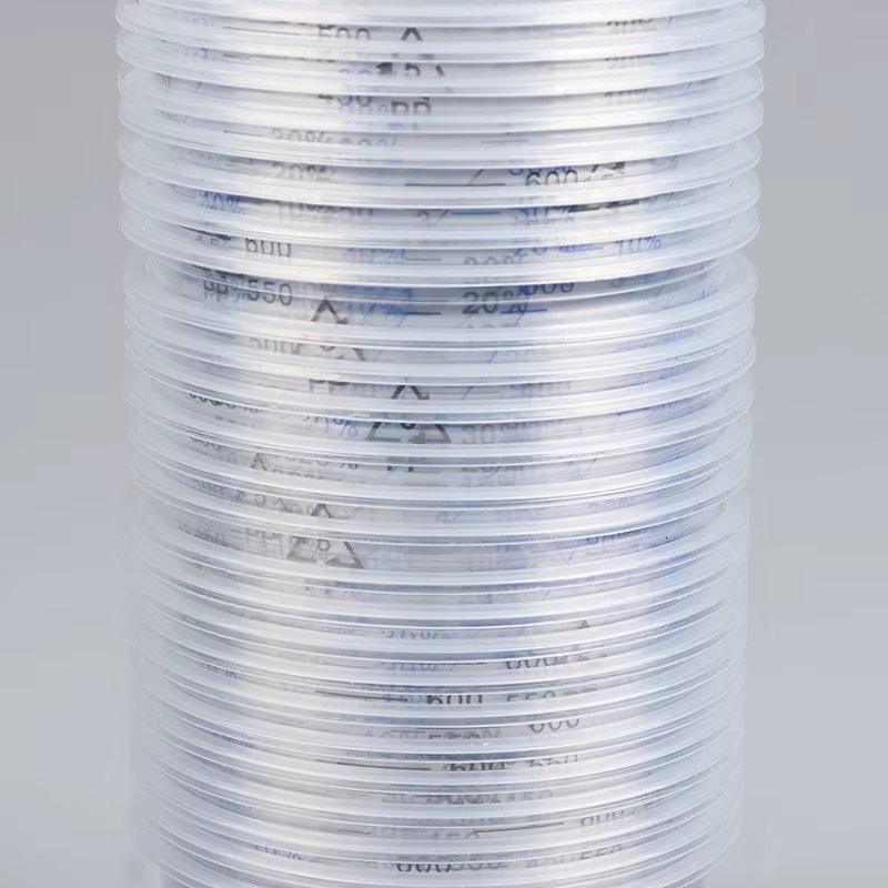 Gobelet transparent calibré Assad pour peinture au poulet, plastique gradué, Ids français, mesure st