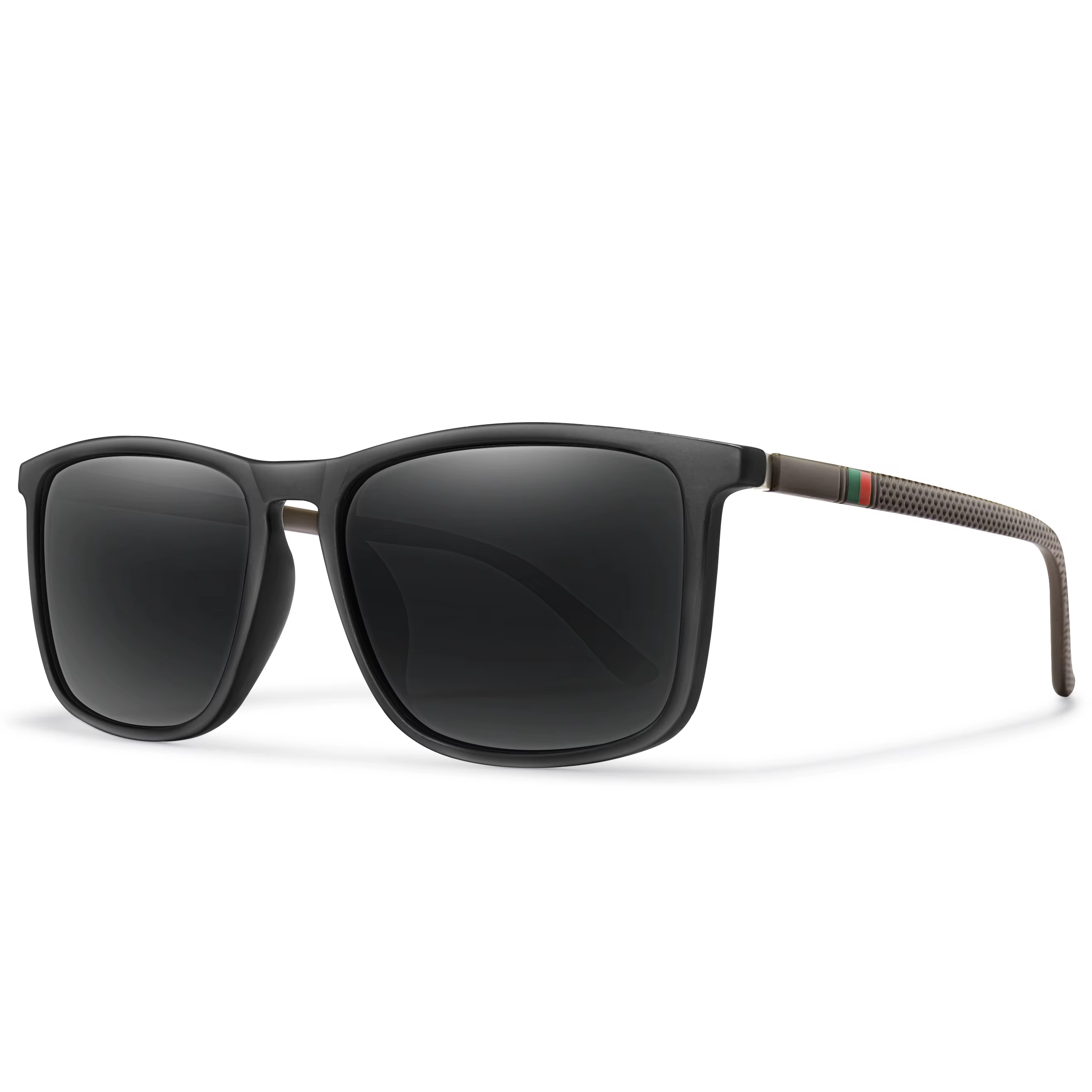 Lunettes de soleil carrées polarisées pour hommes et femmes, lunettes pour hommes, lunettes de pêche