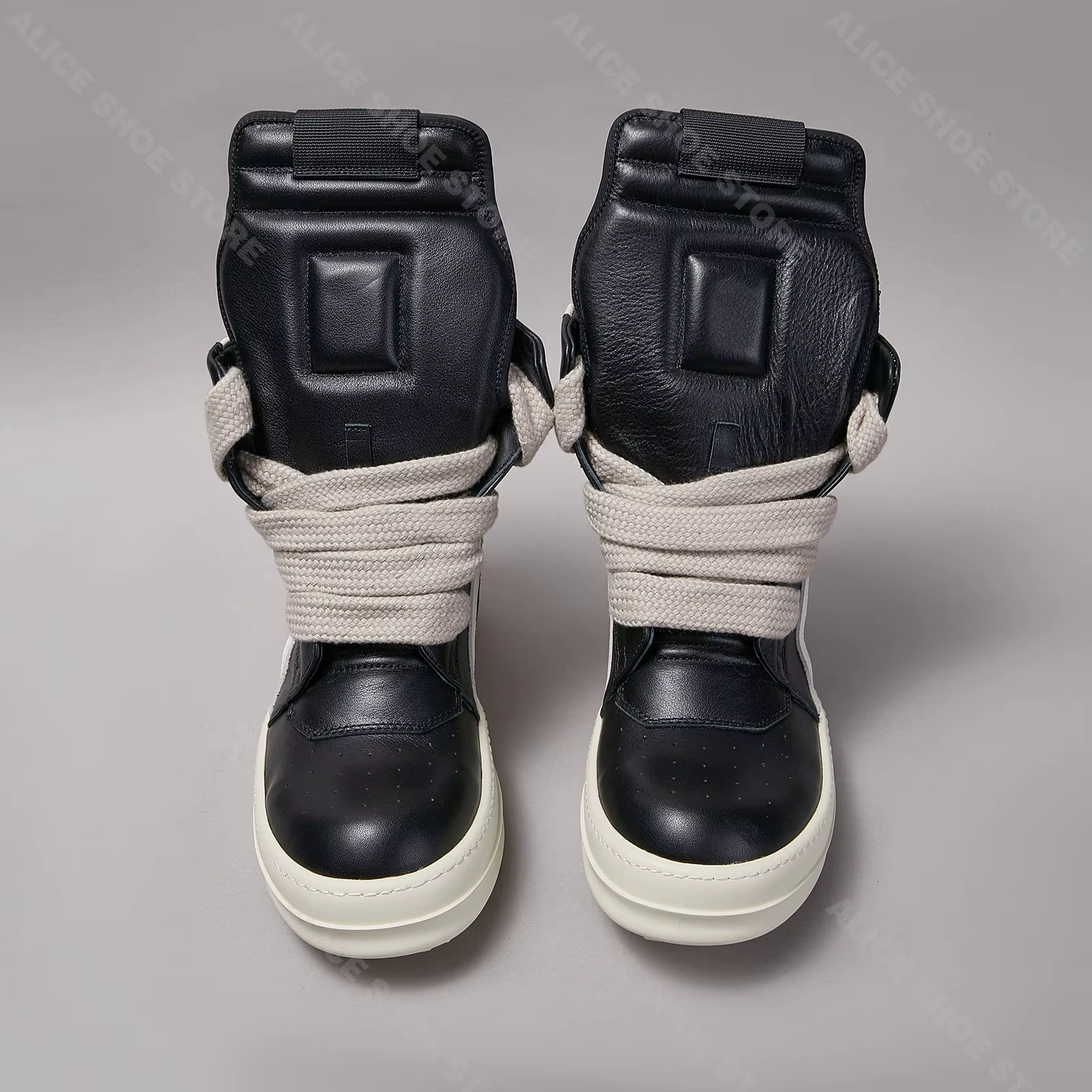 Marque classique décontracté hommes chaussure haut femmes Sneaker Jumbo lacets bottine Geobasket Pun