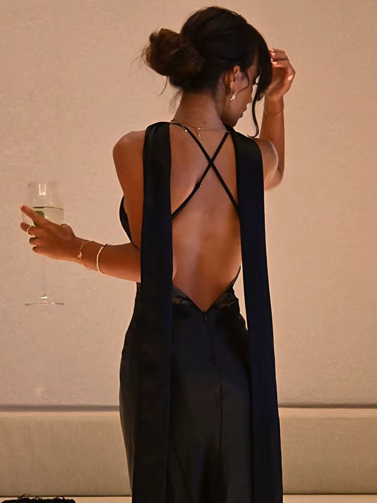 CNYISHE dentelle Patchwork dos nu Camisole femmes Robes sans manches col en V tenues Sexy Club mode 