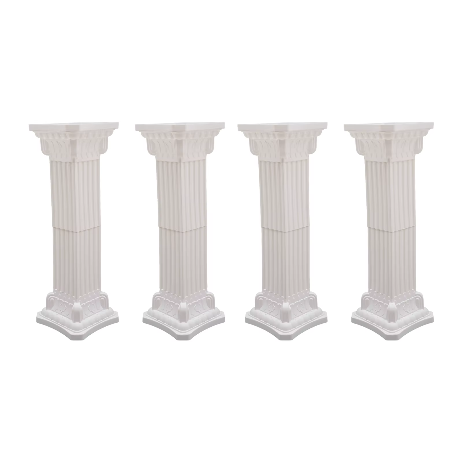 Colonne de support de fleurs de fête de pilier romain de mariage, décor de fond en plastique, décora