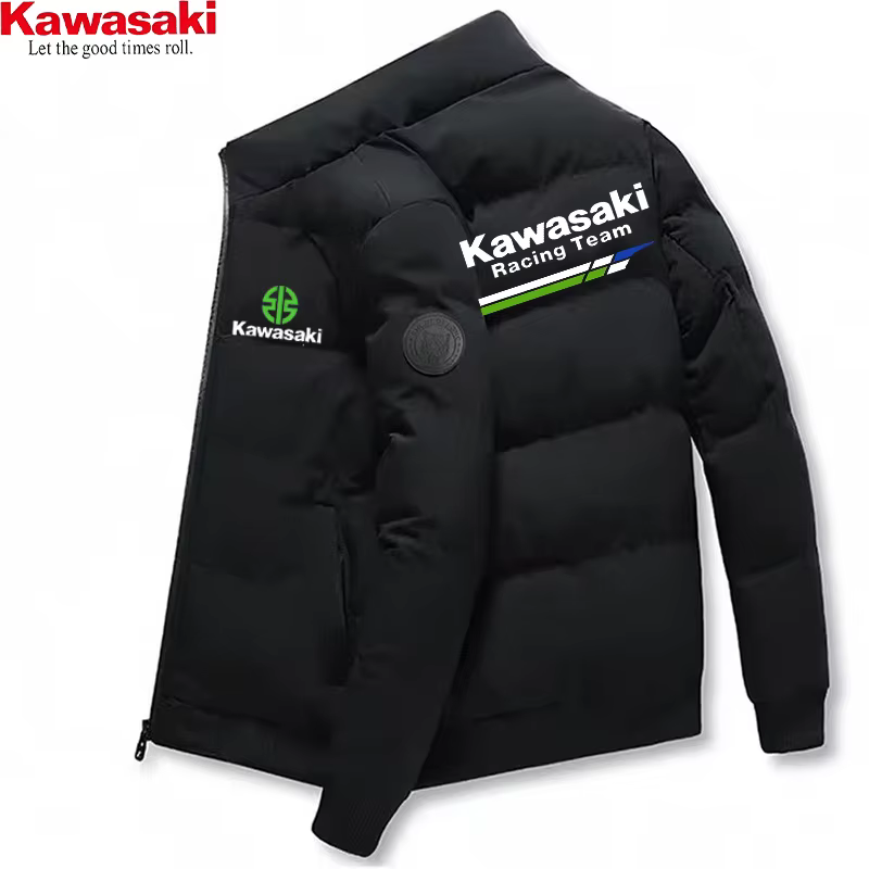 Kawasaki nouvelle veste épaisse, veste chaude en coton, veste de sport d'hiver décontractée, veste c