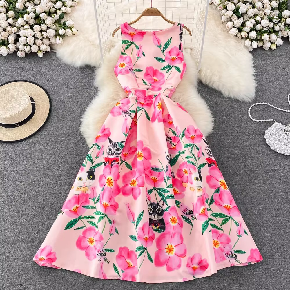 Robe Jacquard à Fleurs pour Femme, Vêtement à Col FibrO, en Glace Précieuse, pour ixde Mariage, Bal,