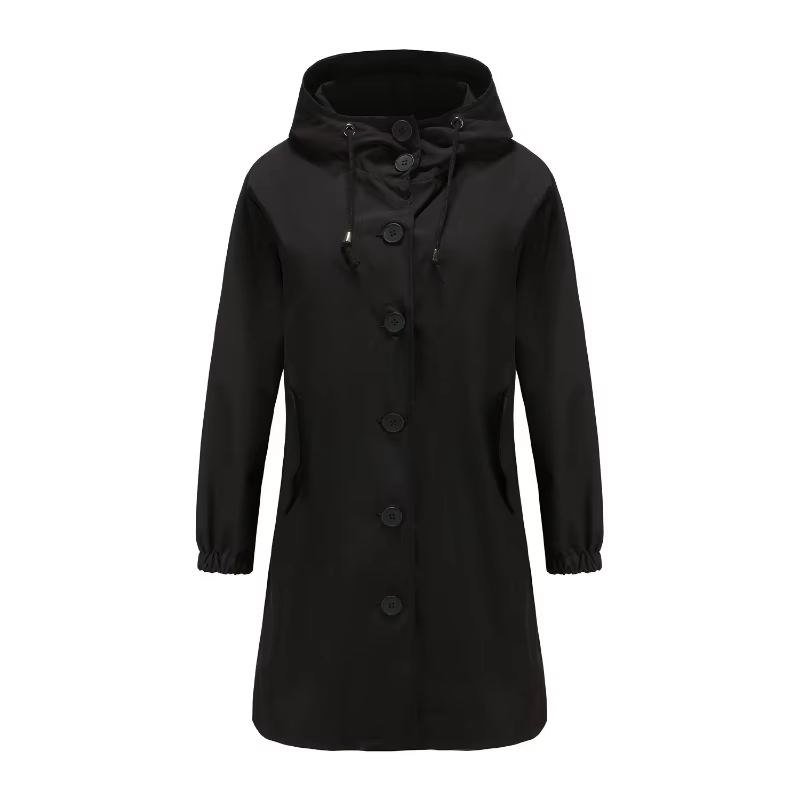 Fahsyee imperméable femmes, veste de pluie imperméable imperméable à capuche coupe-vent extérieur lo