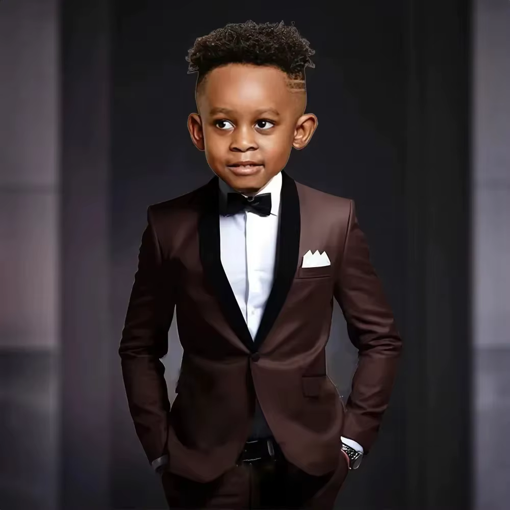 Txjojn nouveau ensemble de costume pour enfants 2 pièces veste pantalon tenue de porteur d'anneau de