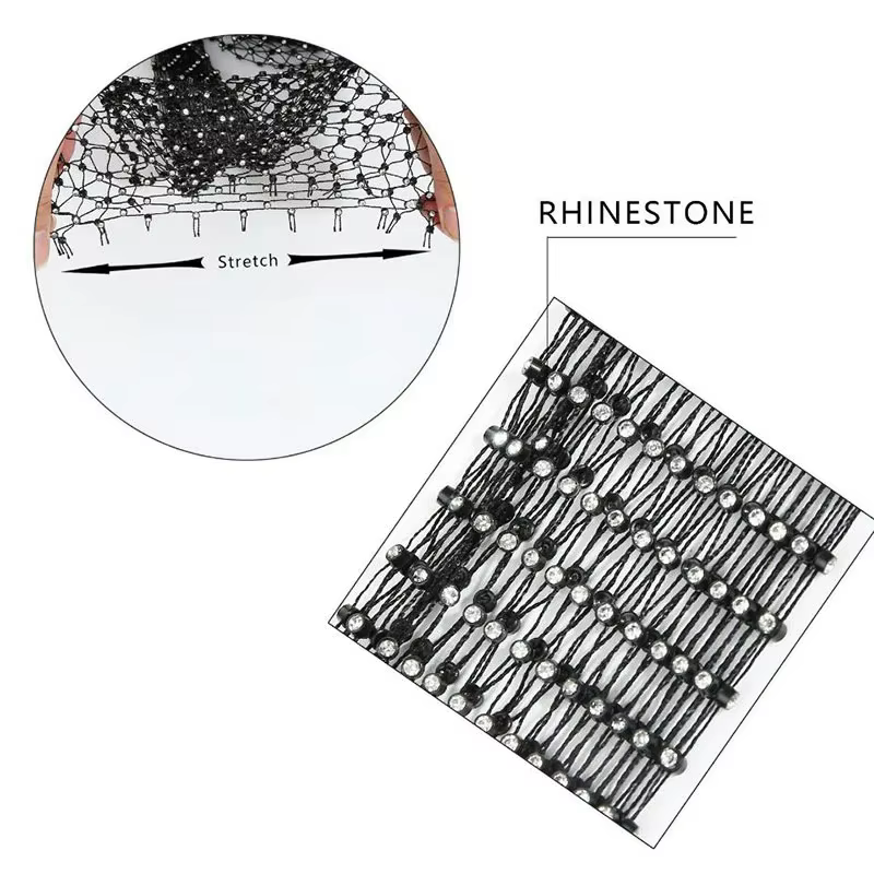 Haut court en résille pour femmes, Sexy, strass brillants, débardeur Y2K, transparent, Cover-Up pour