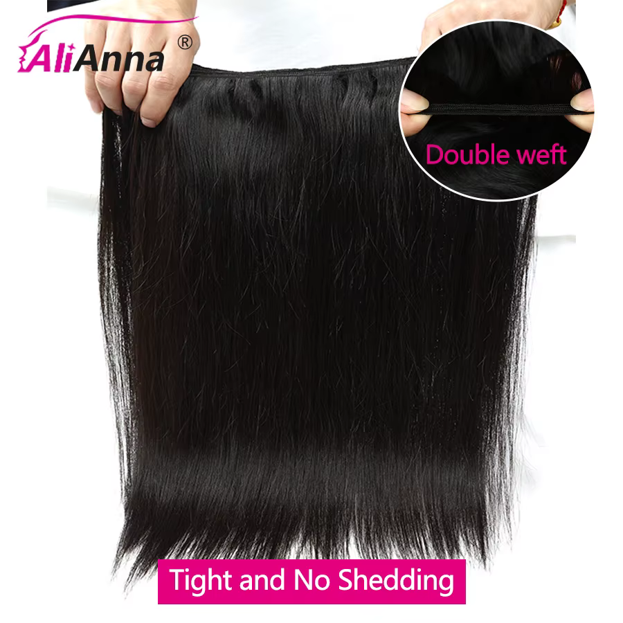 Mèches naturelles brutes vietnamiennes Super Double tirage, Extensions de cheveux lisses non traités