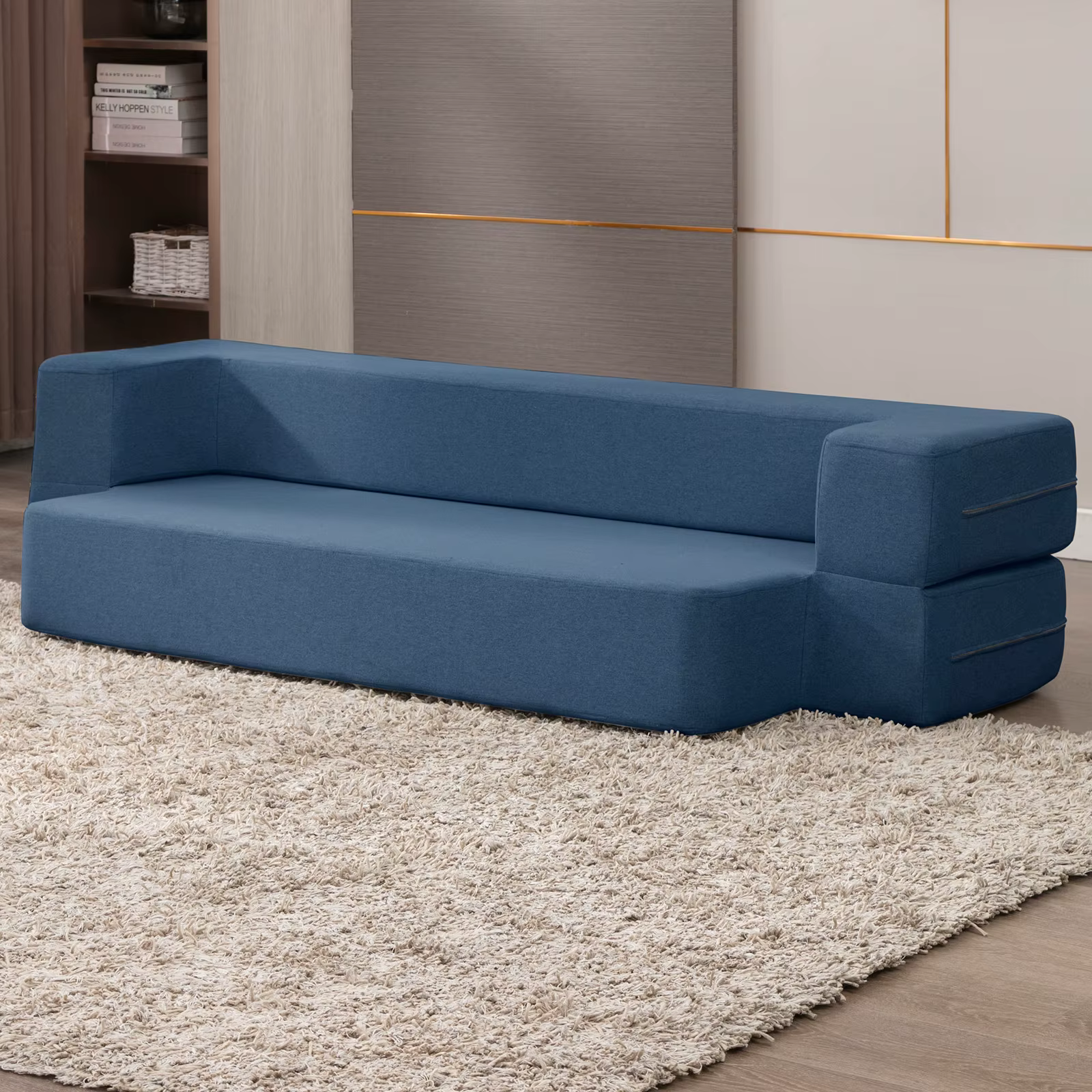 HORGgland-Canapé-lit pliant O, lit en duvet, chaise de couchage, matelas en mousse, lit jumeau