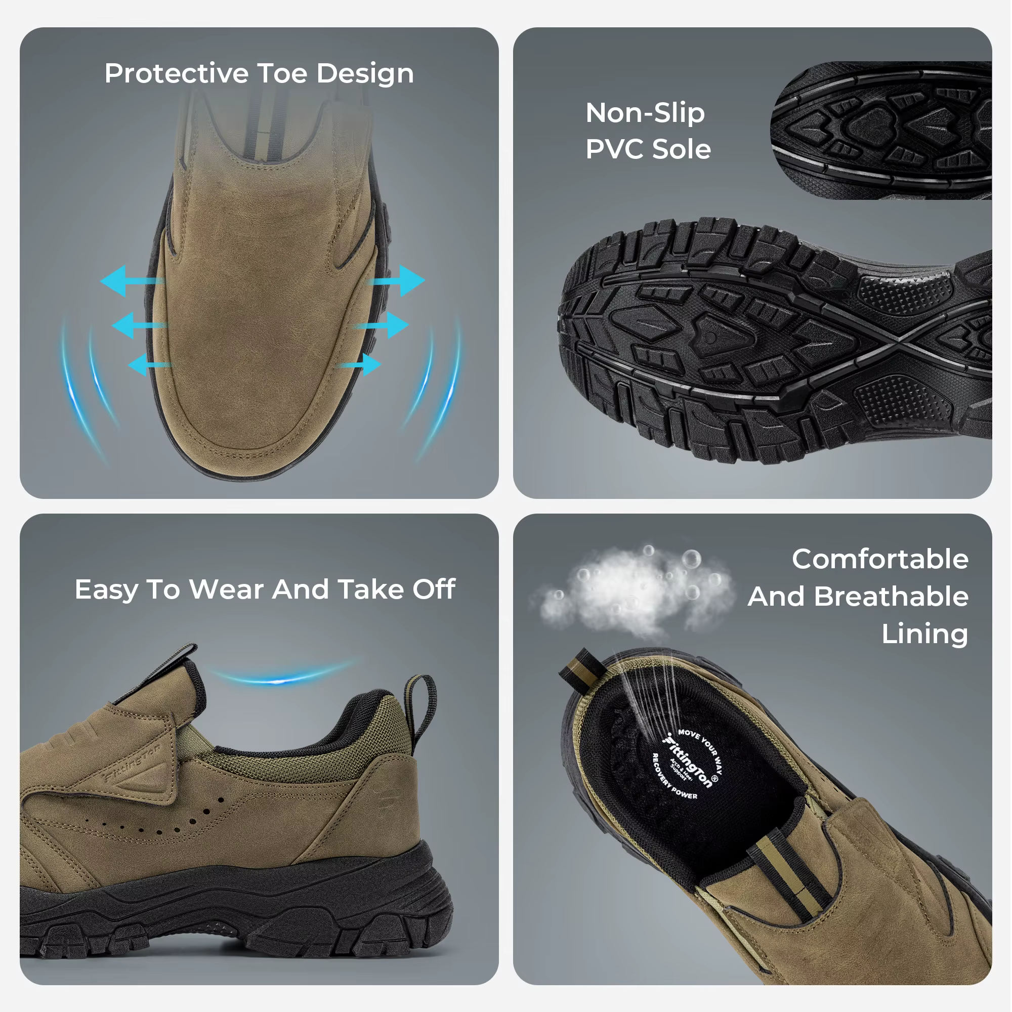 Fittington nouvelle mode en plein air chaussures pour hommes chaussures de marche résistant à l'usur