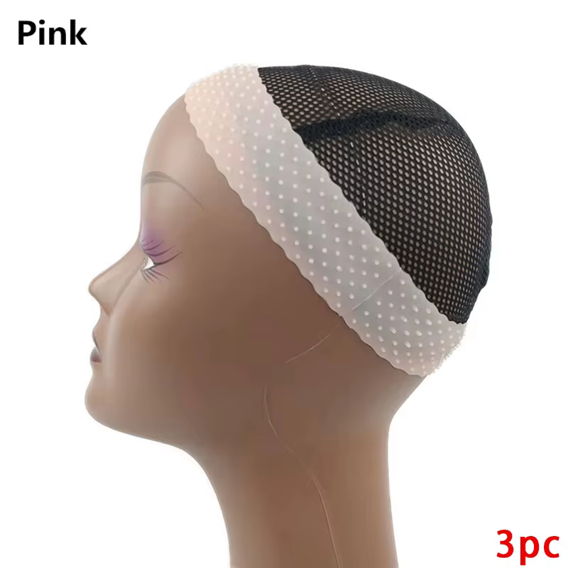 Bandeau de poignée de perruque en Silicone antidérapant, bandeau de perruque Transparent noir marron