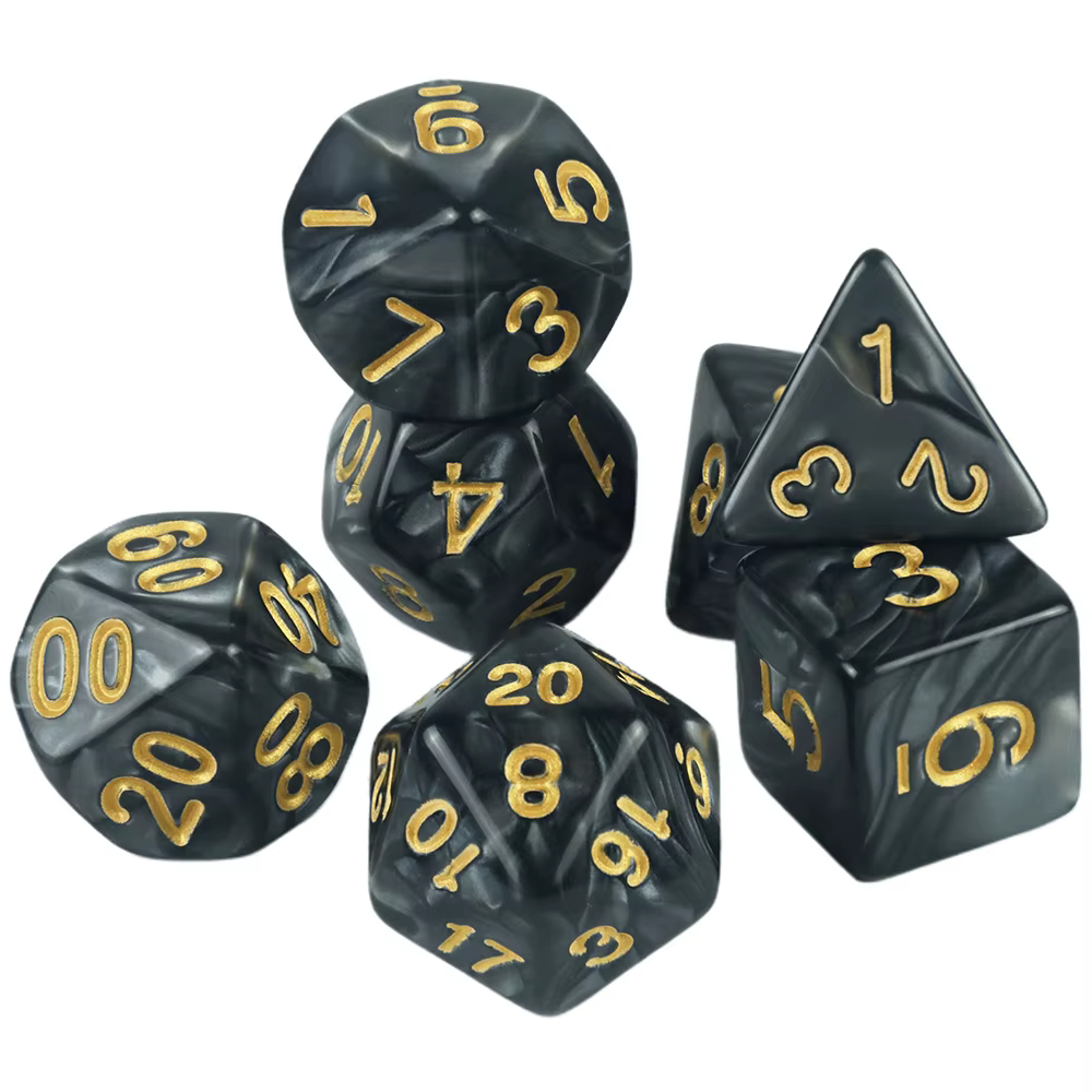 Dés personnalisés DND dés de marbre différentes couleurs disponibles et beau effet de marbre effet d