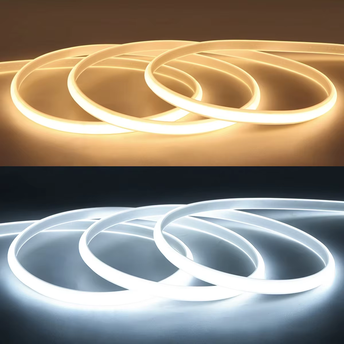 Bande LED COB étanche 220V avec interrupteur marche/arrêt, ruban Flexible pour chambre à coucher, cu