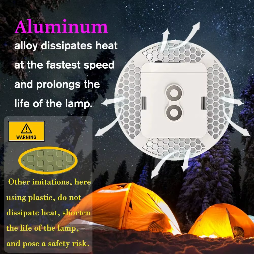 Lanterne de Camping LED plus lumineuse, Rechargeable, aimant, lumière forte, éclairage Portable, lam