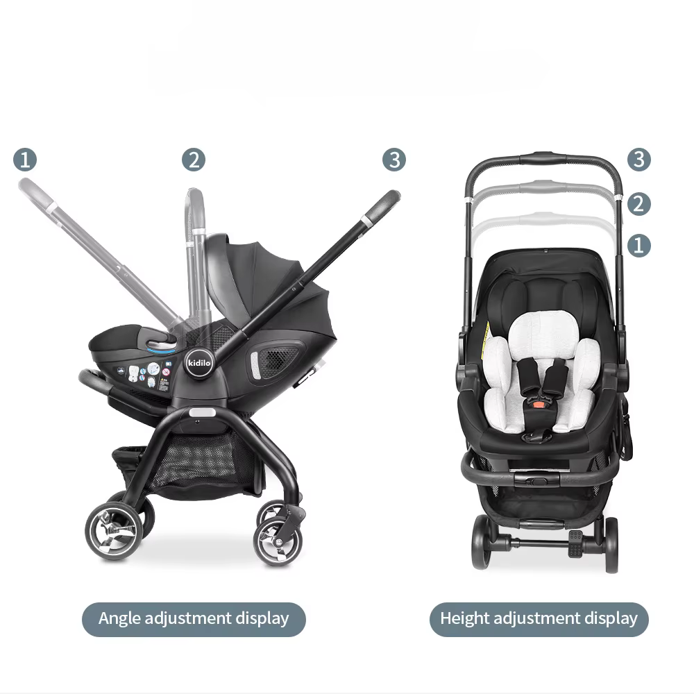 Poussette multifonction 3 en 1 pour bébé, siège de sécurité pour enfant, panier de couchage portable
