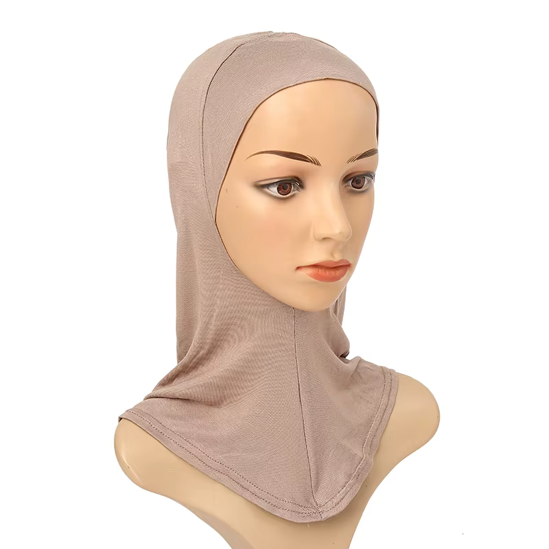 Sous-écharpe capuchon intérieur os Bonnet Hijab Turban Modal extensible couverture complète cou femm
