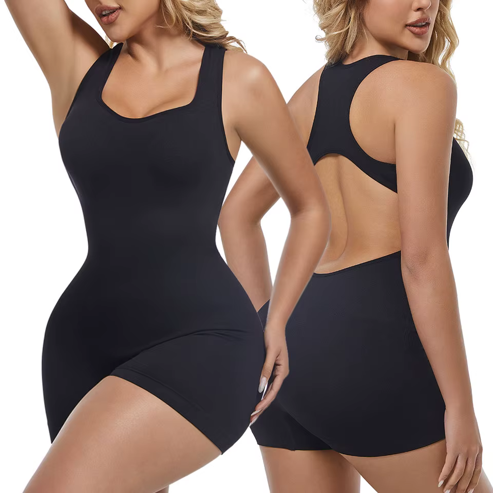 Combinaison dos nu pour femme, combinaison une pièce, barboteuse sexy, costume de batterie