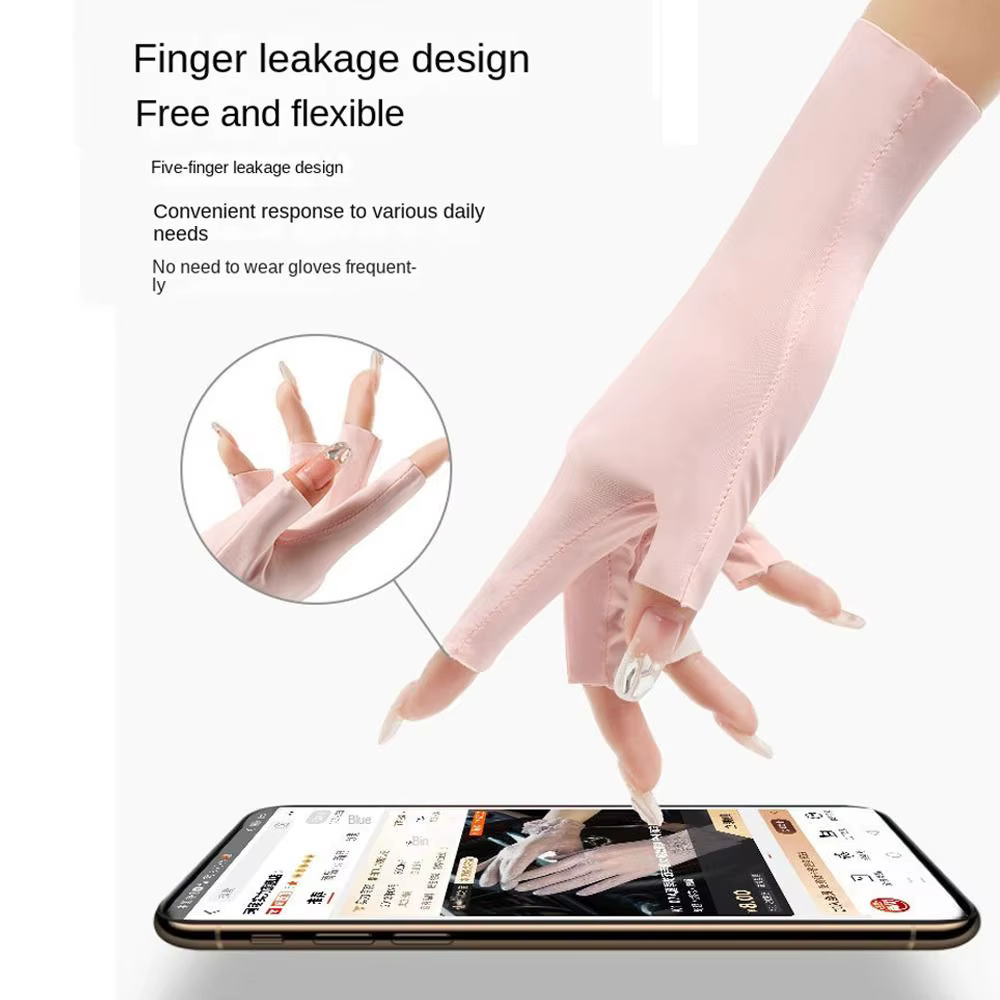 Gants de Protection solaire Anti-UV, pour protéger la peau des doigts, Protection UV des ongles, gan