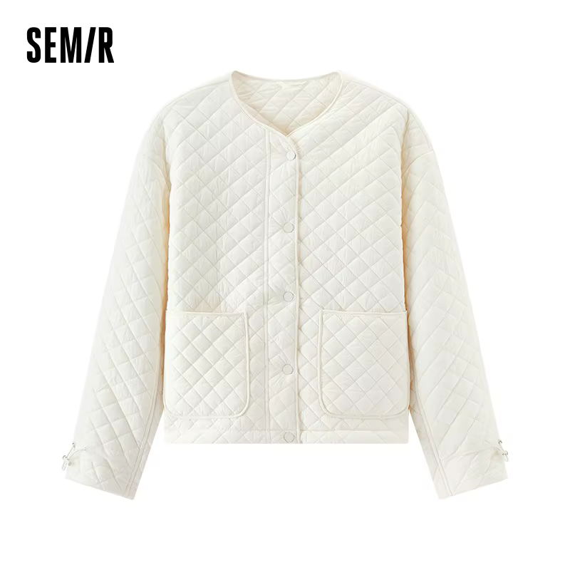Semir manteaux femmes rembourré texturé diamant couche intérieure ample décontracté 2025 hiver cordo