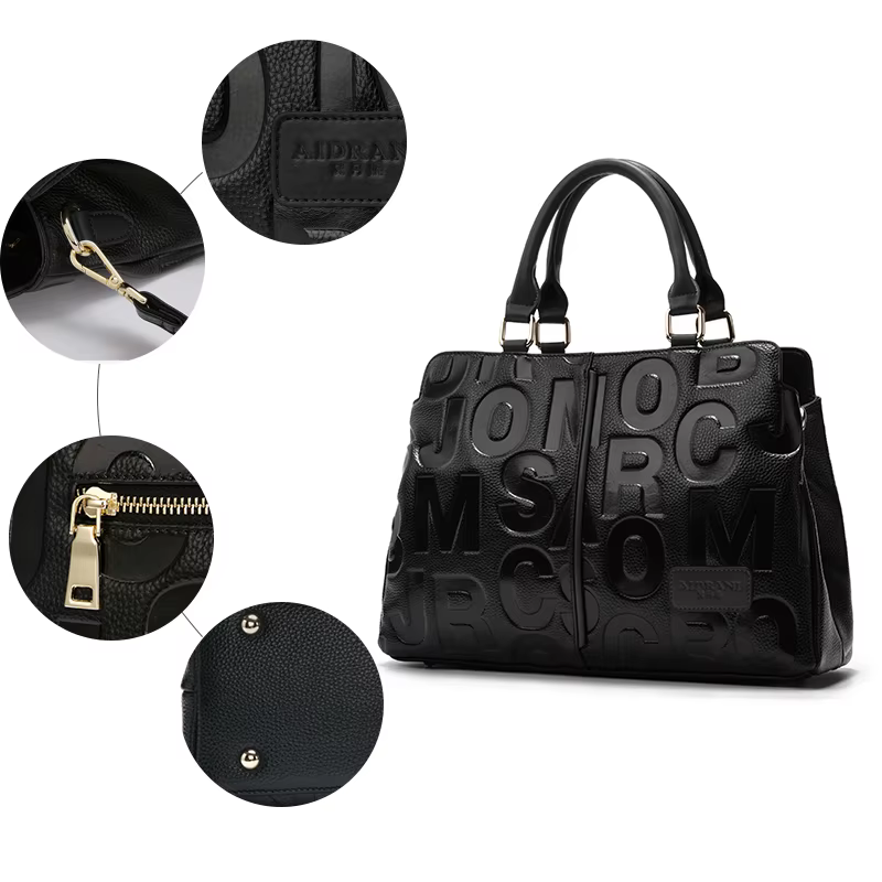 Sac pour femme en cuir - sac à bandoulière élégant en cuir véritable pour femme, sac à main de grand