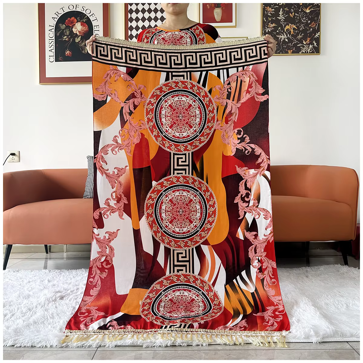 Caftan en coton imprimé floral africain Dashiki pour femmes, robes Maxi décontractées d'été avec gra