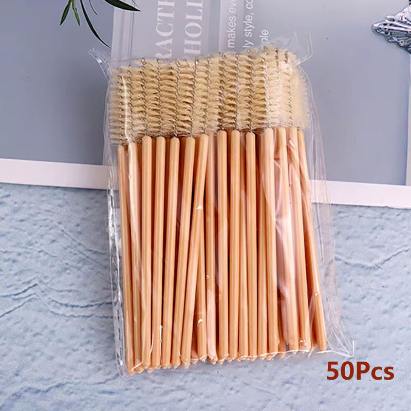 Brosses à cils, pinceaux de maquillage, baguettes de mascara, applicateur, Végét, cils, brosse cosmé