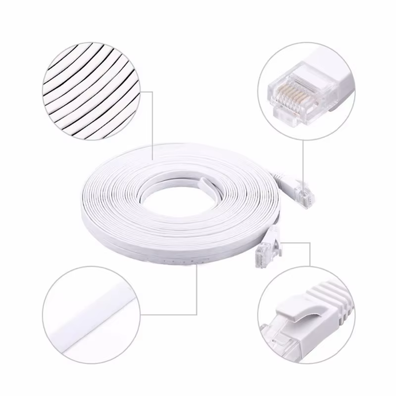 Câble Ethernet Cat 6, cordon réseau LAN, Internet, câble réseau-prise en charge le câble réseau Giga
