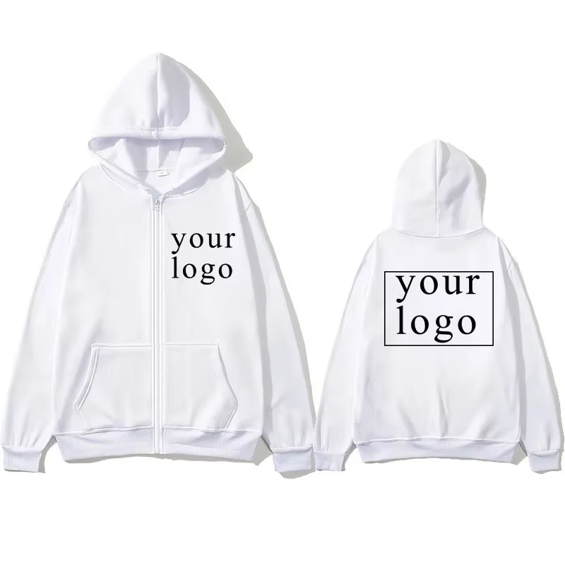 Cardigan à Capuche pour Homme et Femme, avec Logo/Image de Marque Personnalisé, Nouveau Design à la