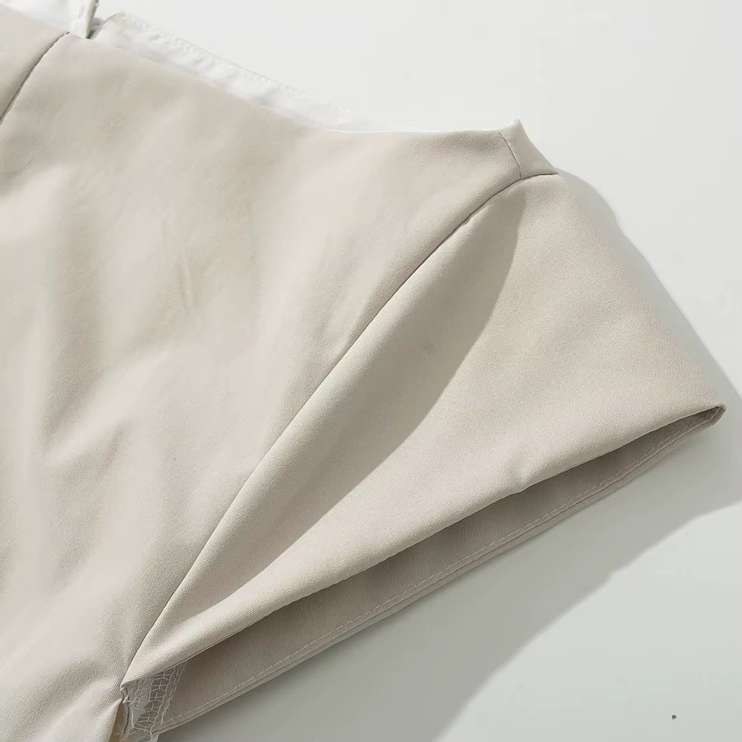 Robe mi-longue taille basse à manches courtes pour femmes, col slash sexy, dos nu évidé, robe trapèz