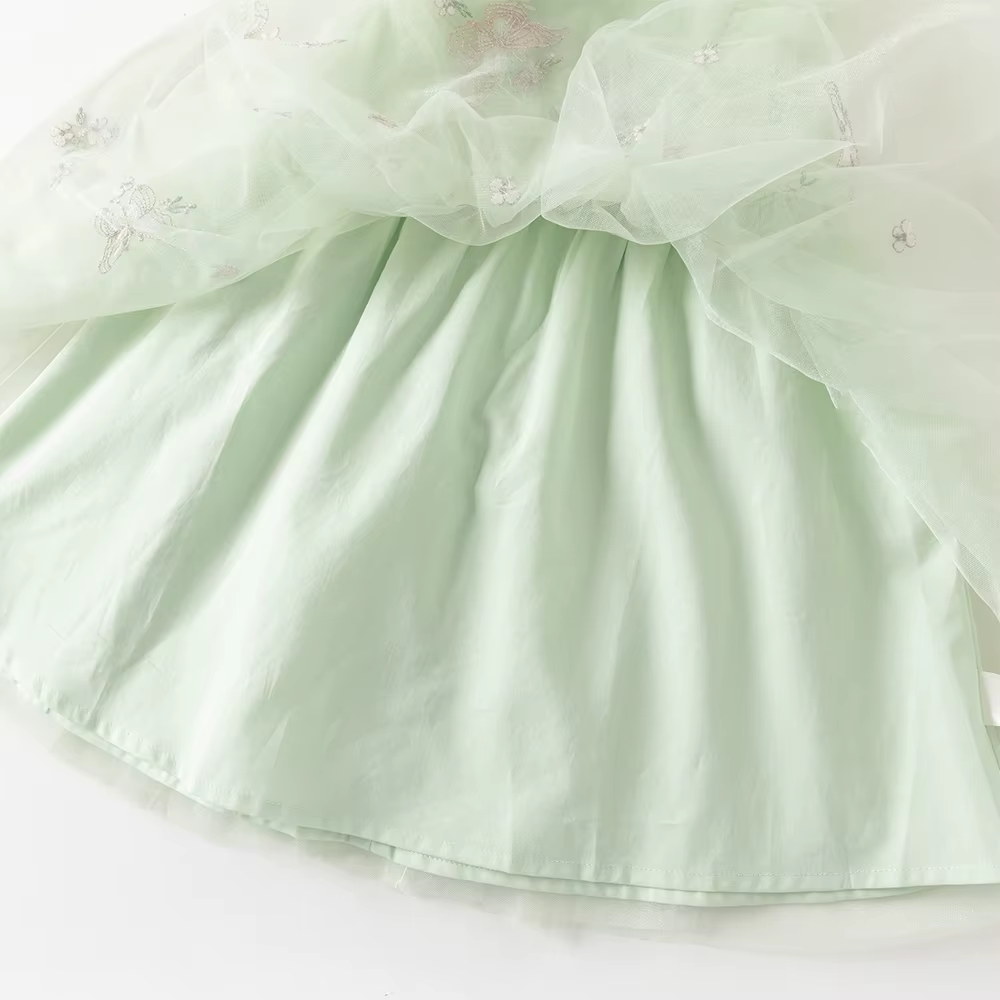 Robe de princesse en dentelle brodée Dave Bella pour filles, bébés et enfants, sans manches, robe d'