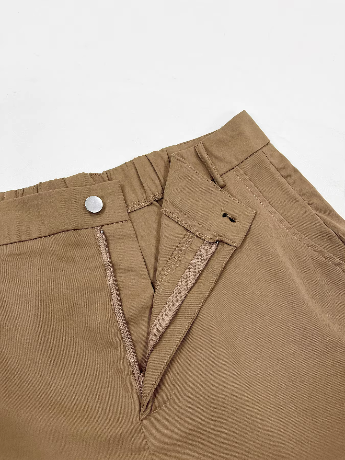Pantalon cargo uni taille haute pour femmes, pantalon décontracté à boutons avec poches pour un usag