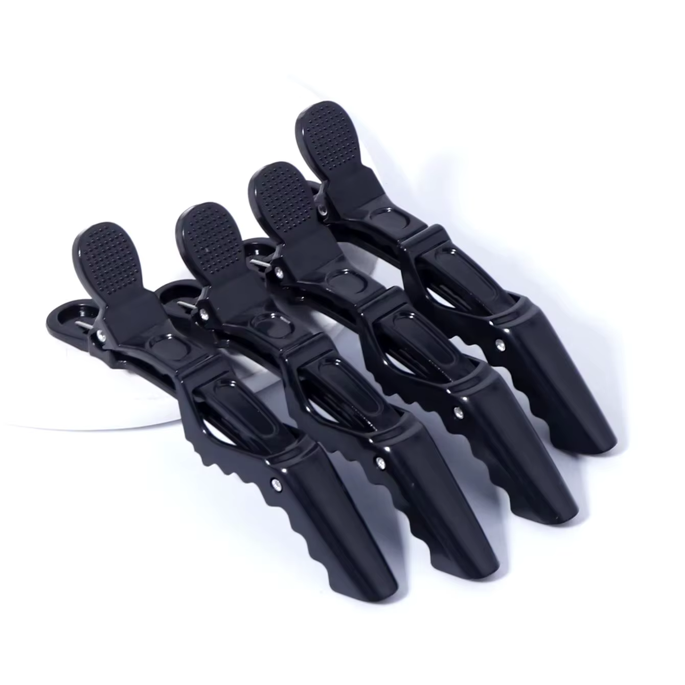 Ensemble de 4 pinces à cheveux et accessoires en crocodile pour salon de coiffure professionnel, spé