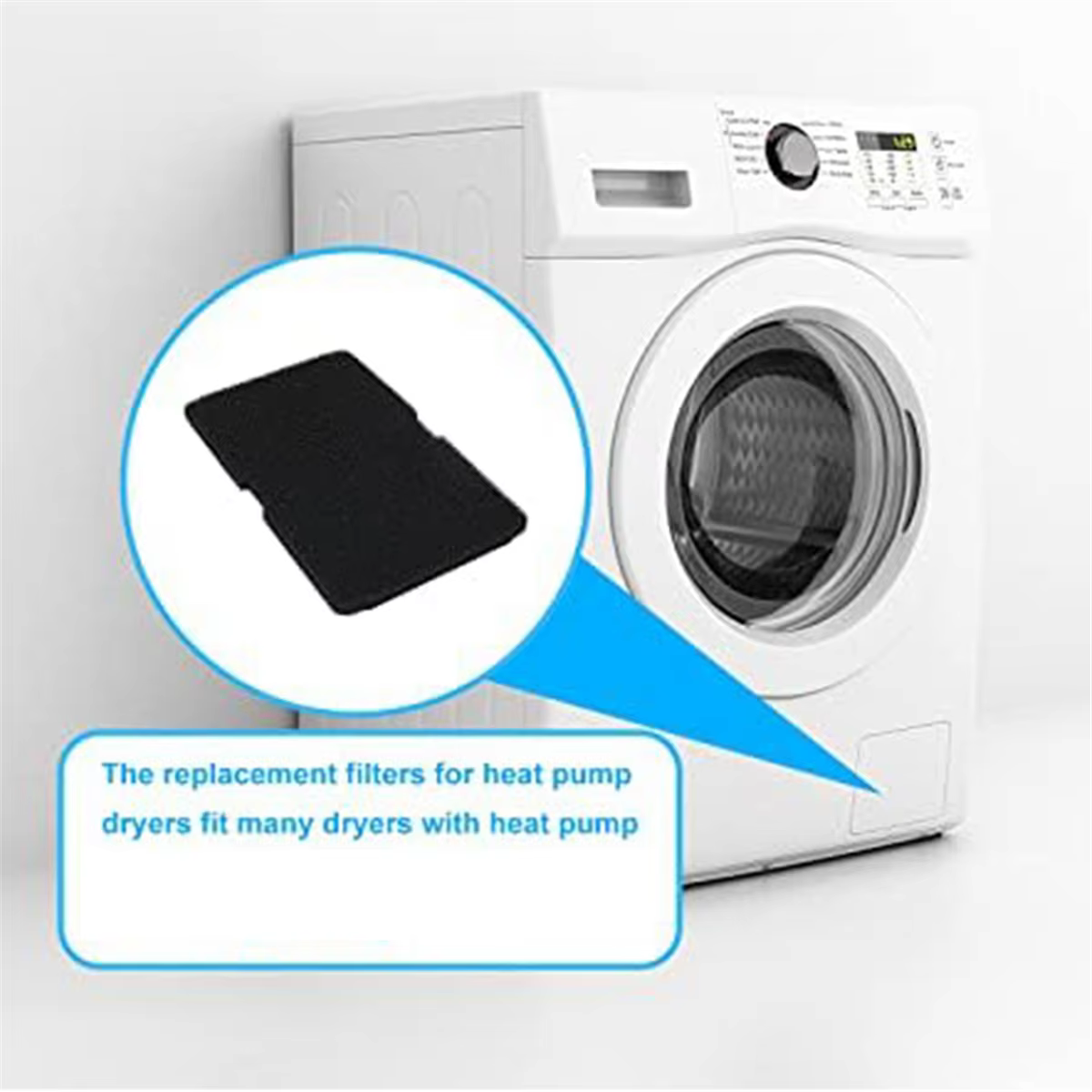 Pompe à chaleur pour sèche-linge Beko Grundig Blomberg ElektraBregenz, filtre à éponge, 8 livres de