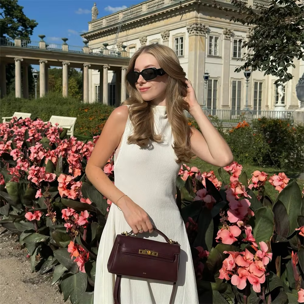 Sac à main JW PEI en cuir gaufré crocodile, sac de luxe convertible pour femme, sac bandoulière et s