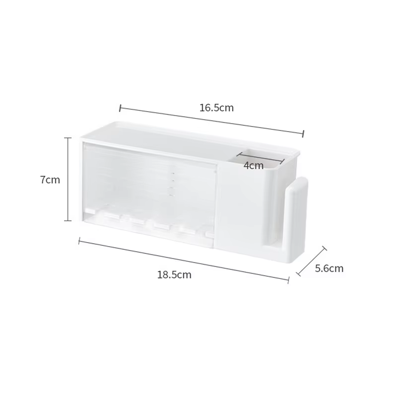 Étagères de salle de bain, support mural pour brosse à dents et dentifrice, support de rangement à v