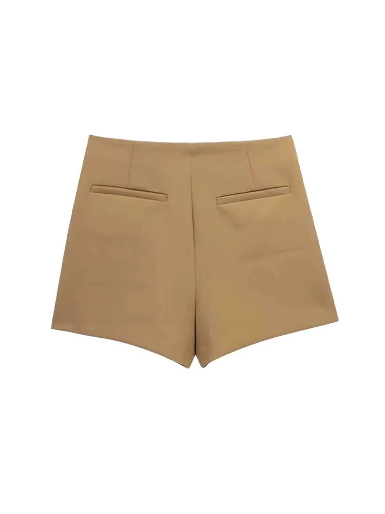 Femmes mode paréo Style asymétrique Shorts jupes Vintage taille haute côté fermeture éclair femme ju