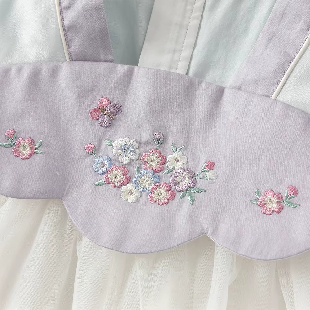 Dave Bella robe en maille pour filles printemps automne bébé charme robes d'extérieur Style chinois 